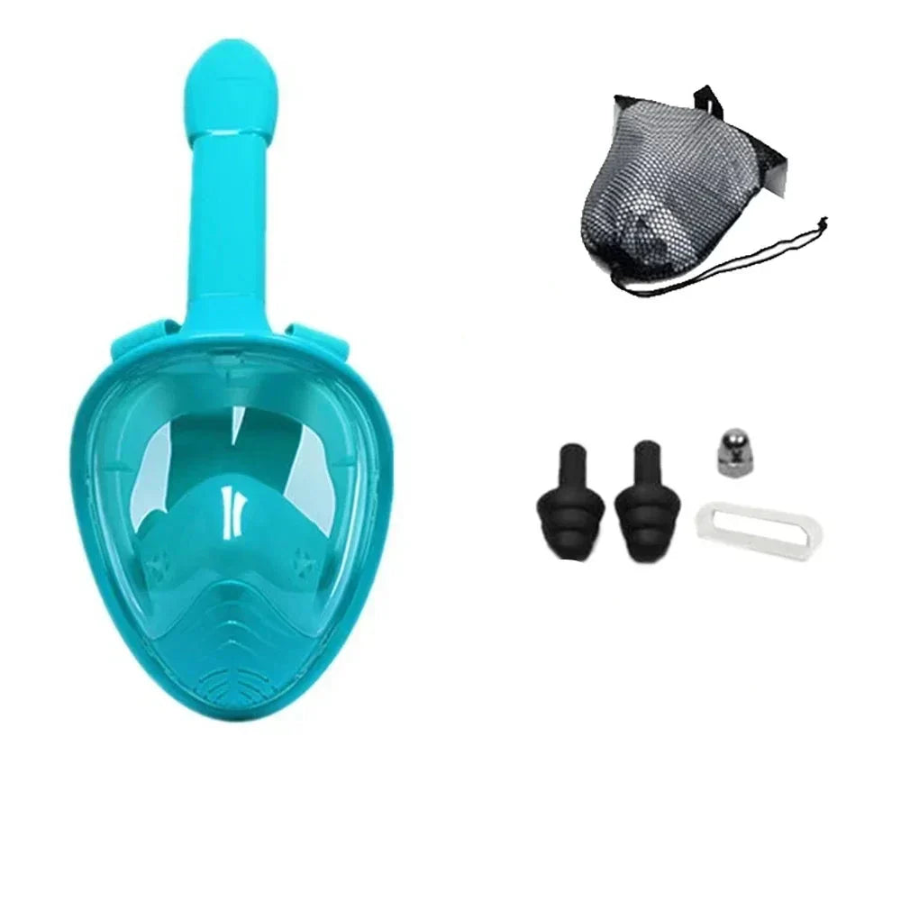Kalsten | Oceavue Snorkel Mask | 180° Full Face | Anti-Fog & Leak Proof | For Kids & Adults