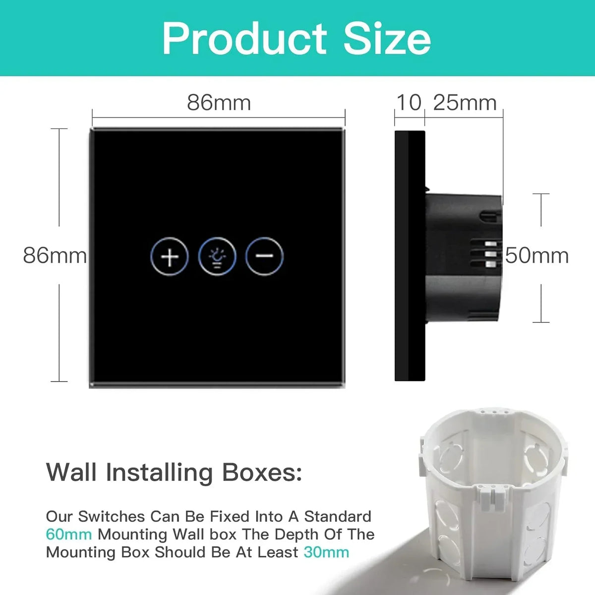 Tuya Smart Light Wall Switch with Neutral Wire - WiFi Dimmer Control via SmartLife Google Alexa Apps