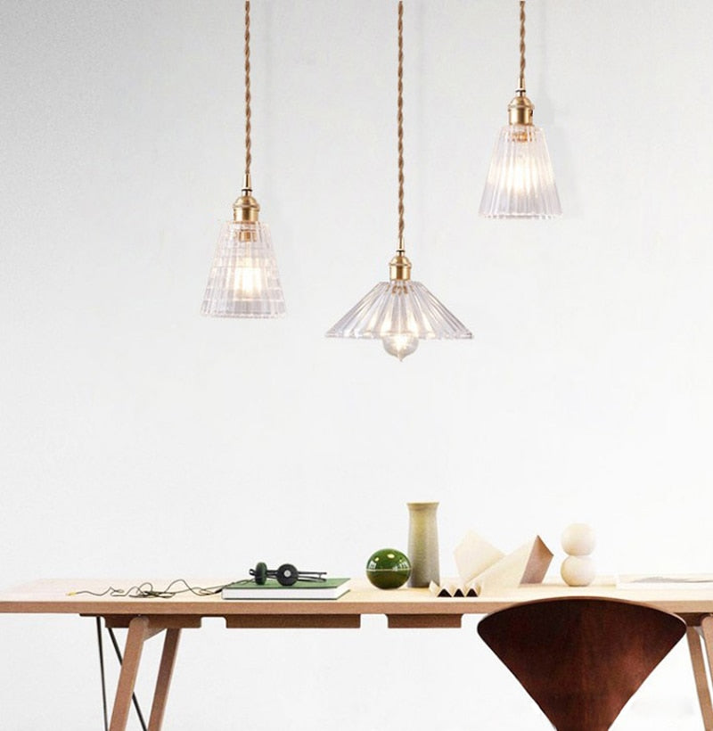 Nordic Brilliance Transparent Glass Pendant Lamp | Kalsten