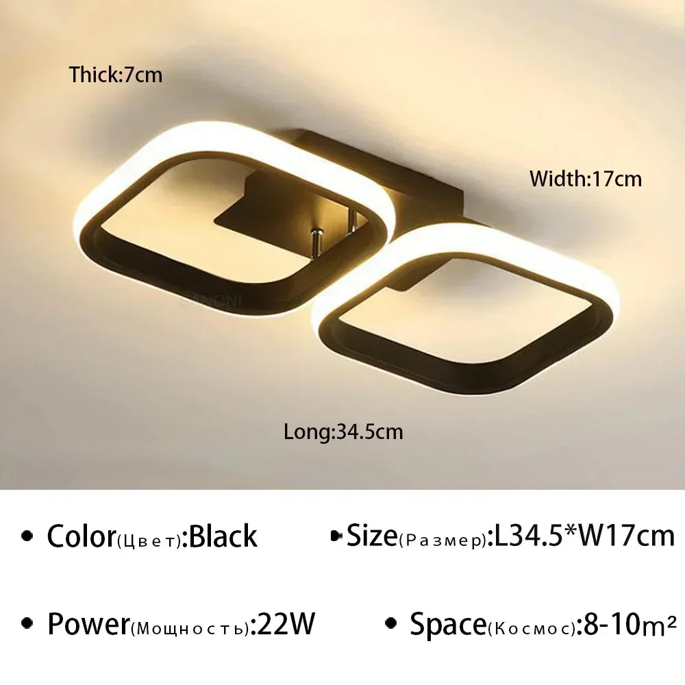Modern LED Ceiling Light Chandelier – Stylish Multi-Head Ring Light for Bedroom, Living Room, Hallway, Dining Room & Indoor Spaces | Kalsten