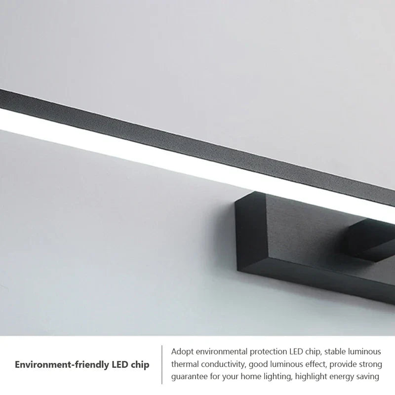 Modern LED Wall Light for Bathroom – 3-Color Adjustable Light Aluminum LED Mirror Lamp for Makeup and Bathing | Kalsten
