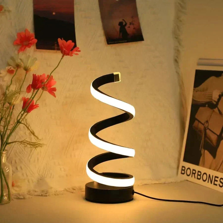Spiral LED Table Lamp – Modern Adjustable Light | Kalsten