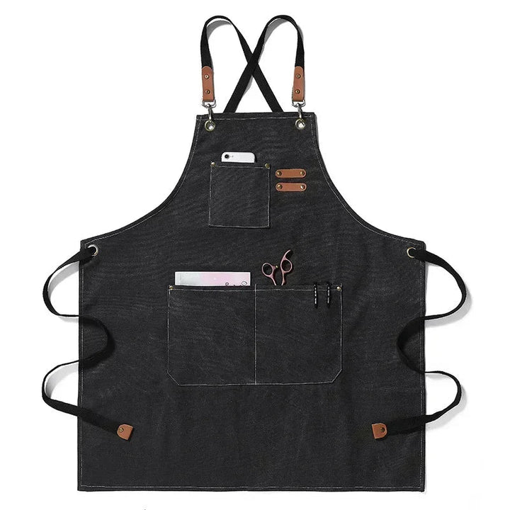 Canvas apron with pockets, adjustable, Unisex | Kalsten