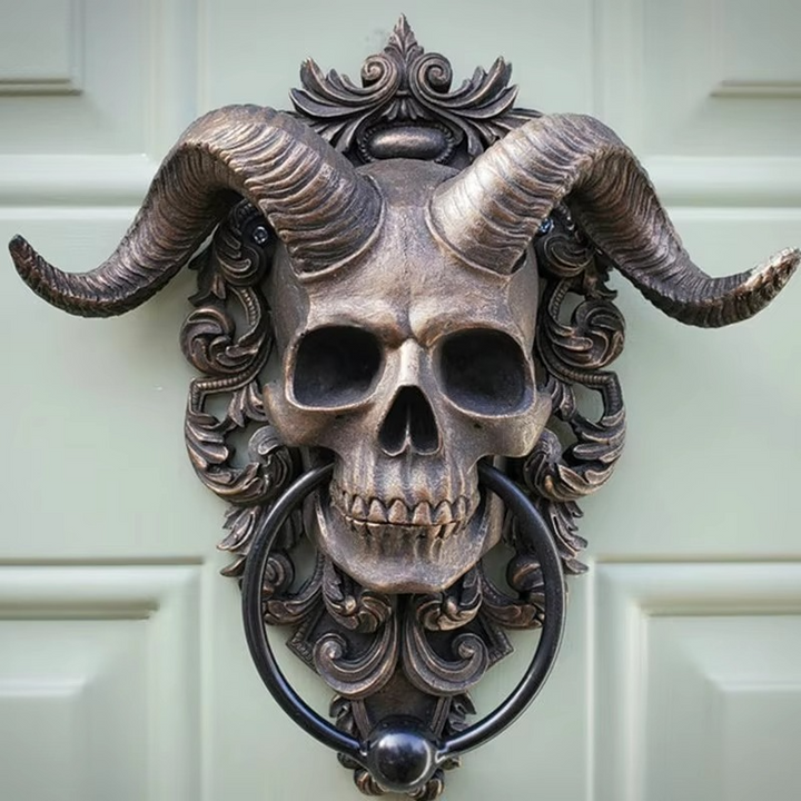 Kalsten | Resin Gothic Goat Skull Door Knocker
