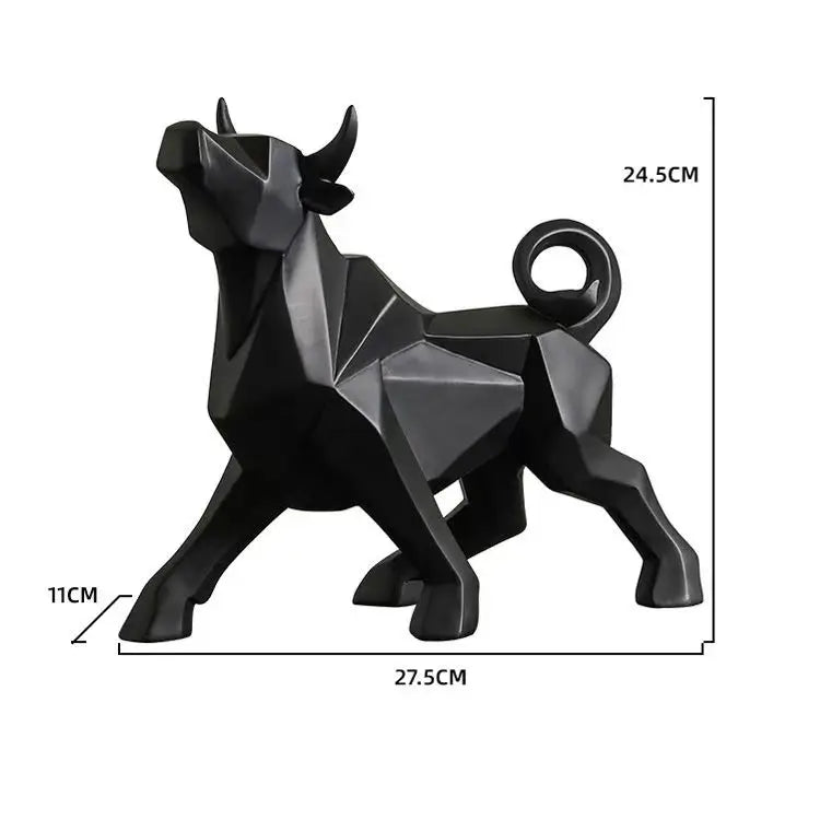 Kalsten | ToroArte Bull Sculpture | Nordic Design | Resin Figure Modern | 35 cm / 26 cm