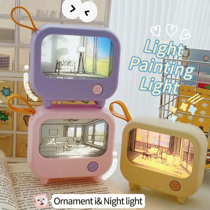Mini Art TV Painting Decor Night Lamp | Kalsten