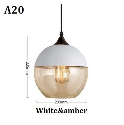 Modern Glass Pendant Lighting – Retro Ceiling Lamp for Kitchen, Dining Room, Bedroom, Bar, Cafe, and Indoor Table Decoration | Kalsten
