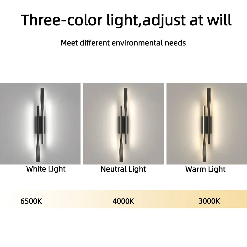 Modern LED Long Strip Wall Lamp – Luxury Creative Bedside & Living Room Light, Simple Nordic Design for Bedroom, TV Wall, and Interior Decoration | Kalsten