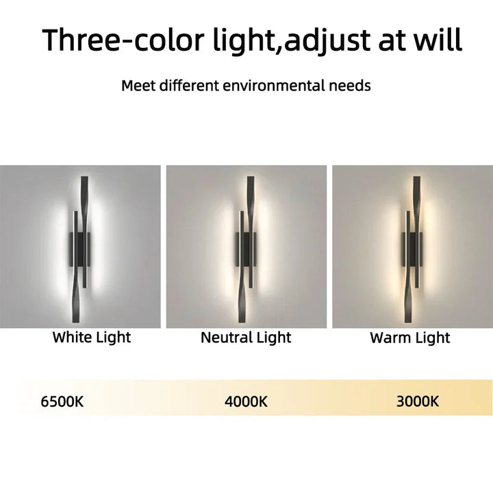 Modern LED Long Strip Wall Lamp – Luxury Creative Bedside & Living Room Light, Simple Nordic Design for Bedroom, TV Wall, and Interior Decoration | Kalsten