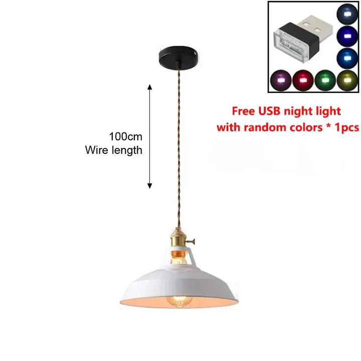 LED Iron Chandelier Pendant Lamp - Vintage Hanging Light | Kalsten