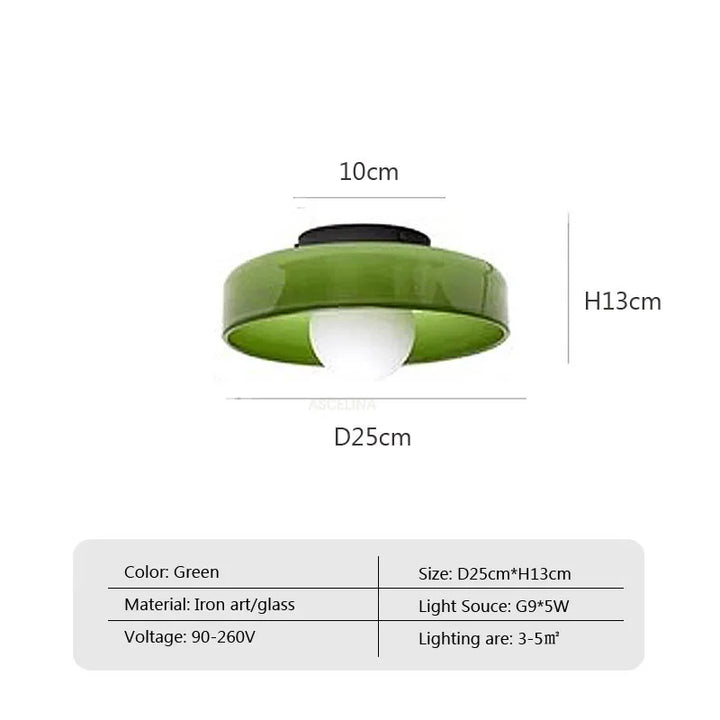 Modern Dual-Purpose Glass Ceiling Light – G9 Bulb Wall Sconce for Living Room, Bedroom, Hallway, and Balcony | Kalsten