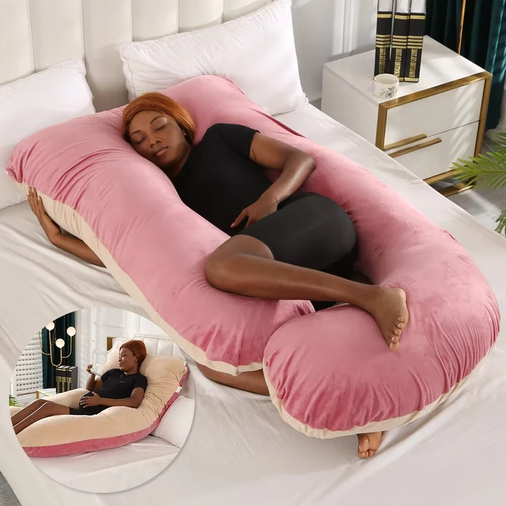 Kalsten | J-Shaped Maternity Support Pillow for Side Sleeping and Breastfeeding