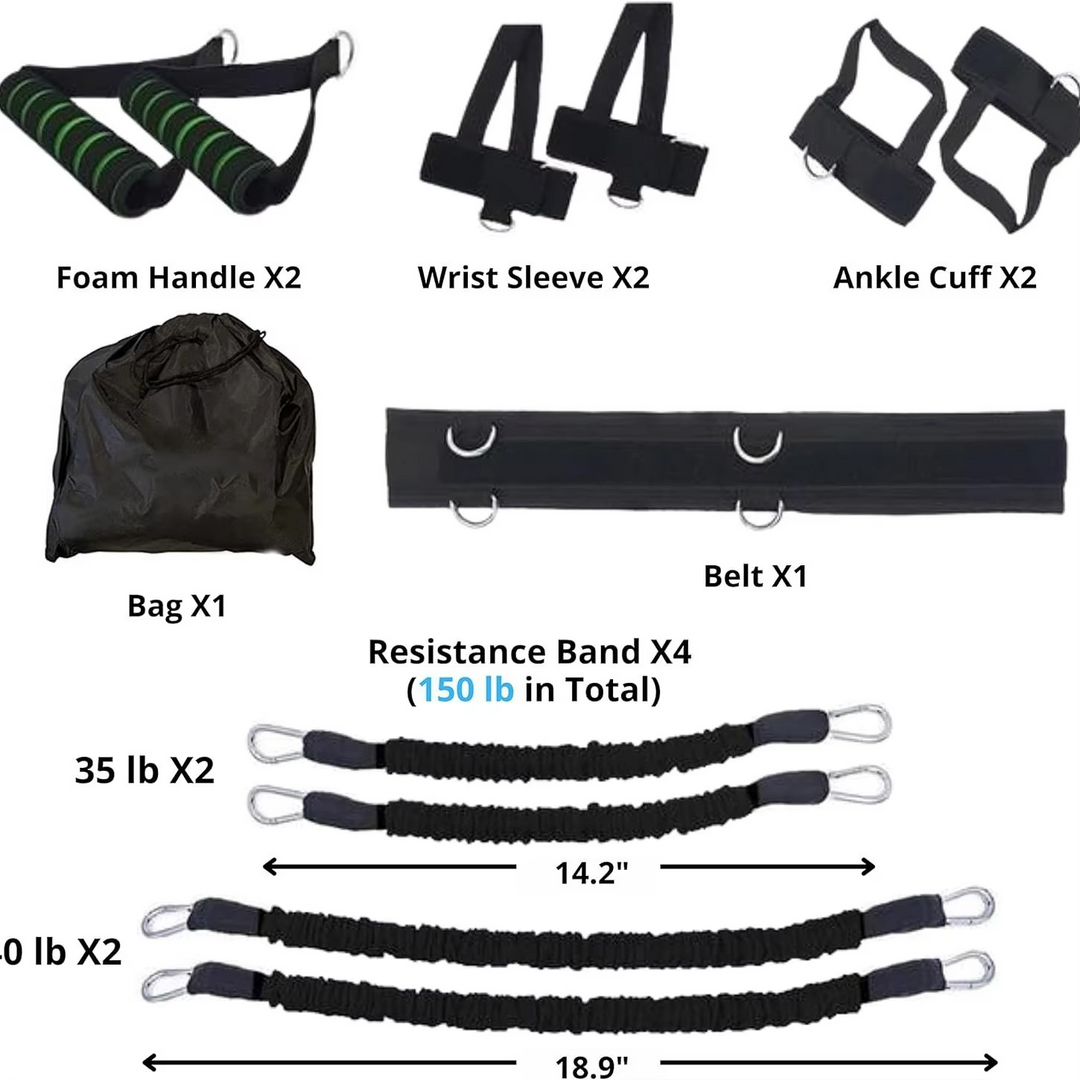 Kalsten | Resistance Training Belt Set for Leg and Core Strength