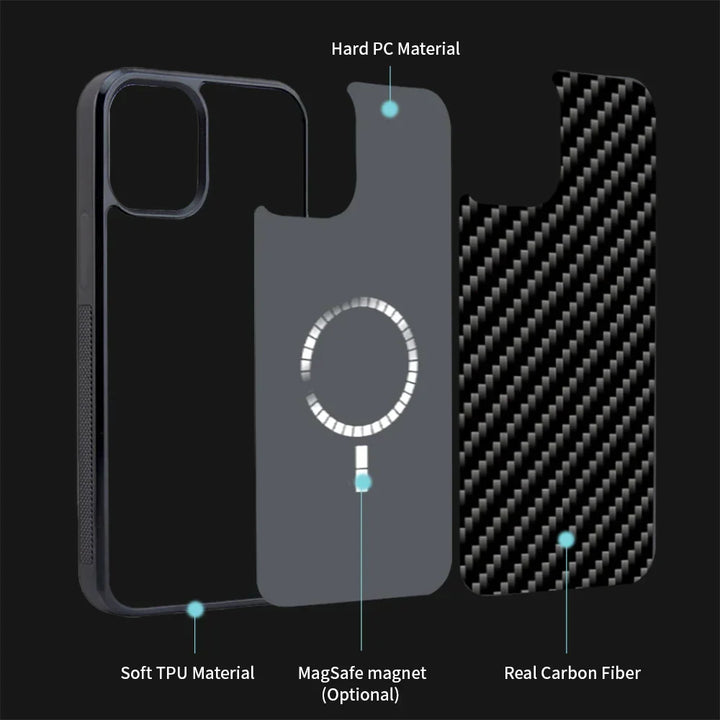 Kalsten | Magsafe Carbon Fiber Shockproof iPhone Case