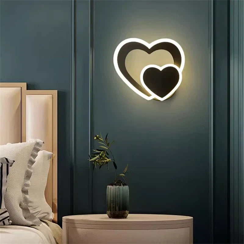 Modern LED Heart-Shaped Wall Lamp | Kalsten
