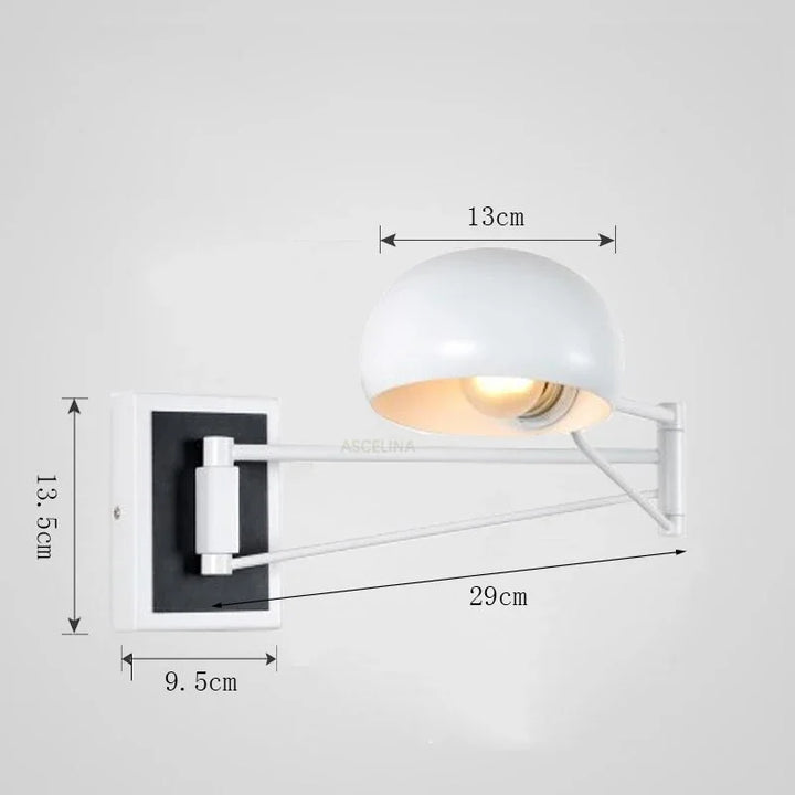 Modern Foldable LED Wall Lamp – Retractable Eye-Protective Wall Light for Bedroom, Study, Living Room, and Bathroom | Kalsten