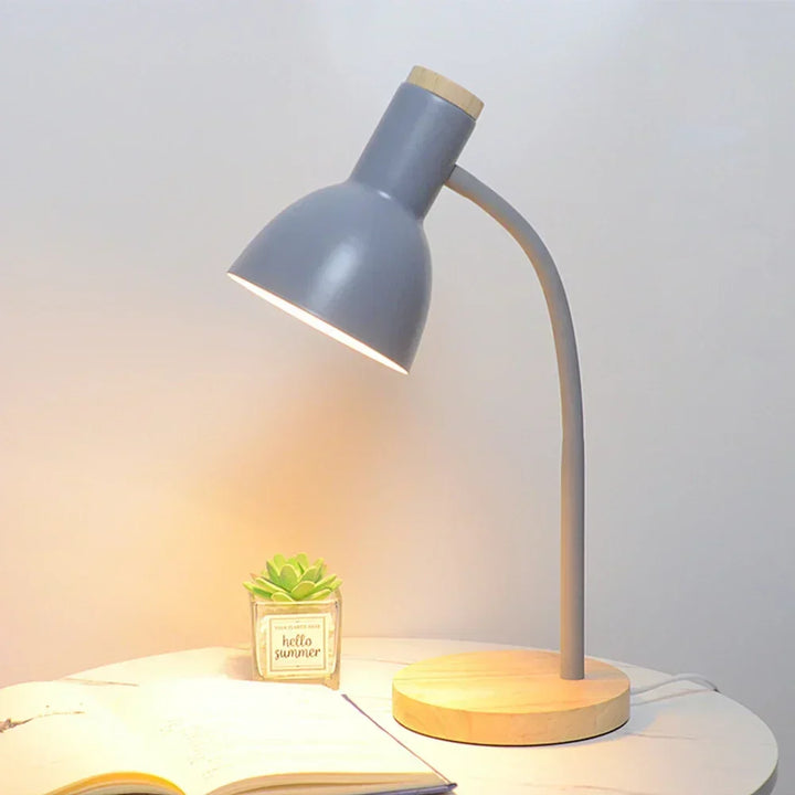Autumn and Winter Lighting | Nordic Creative Wood Art Iron LED Desk Lamp - Moxie | Kalsten