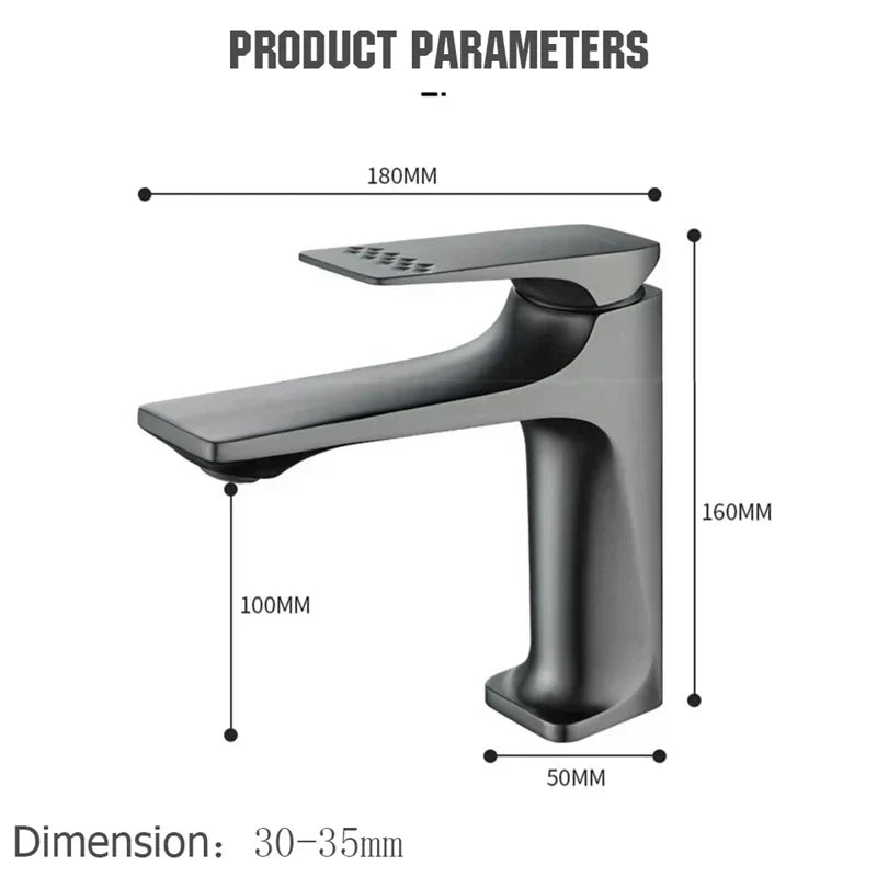 Skanto | Elegant Bathroom Faucet - with Single Lever for Timeless Comfort