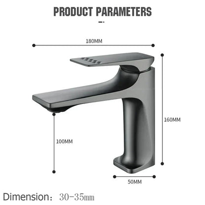 Brehn | Elegant bathroom faucet - with single lever for timeless comfort