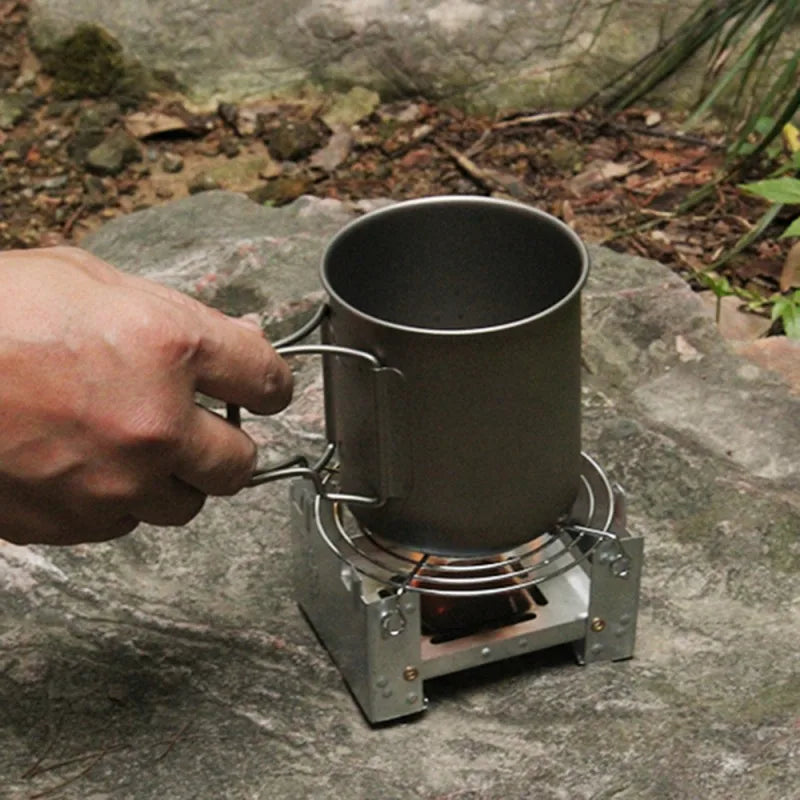 Ultra-Lightweight Folding Ironwood Pocket Size Burner | Kalsten