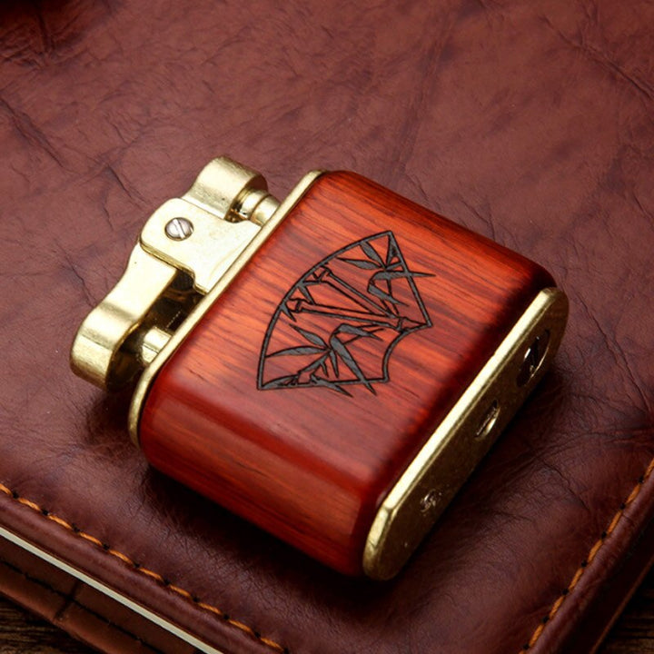 Wooden Vintage Spark Kerosene Lighter | Kalsten