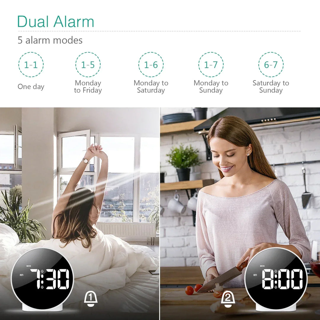 Compact LED Digital Table Clock – Modern Design with USB Connection | Kalsten