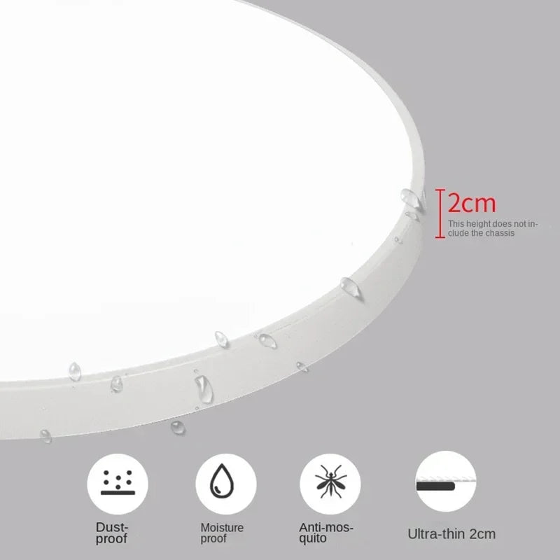 Contemporary Circular LED Ceiling Lamp - Study Eye Protection Lamp for Bedroom, Bathroom, Hallway | Kalsten