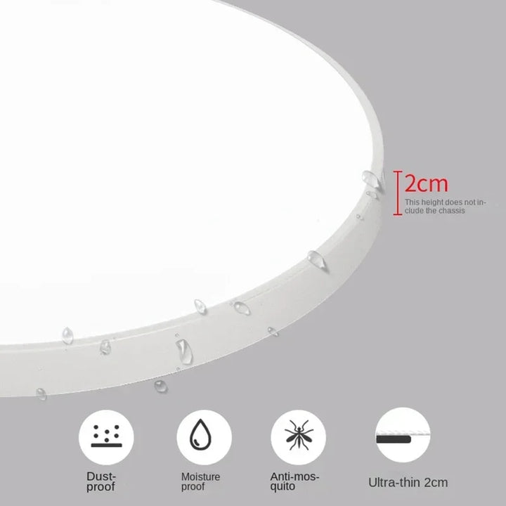 Contemporary Circular LED Ceiling Lamp - Study Eye Protection Lamp for Bedroom, Bathroom, Hallway | Kalsten