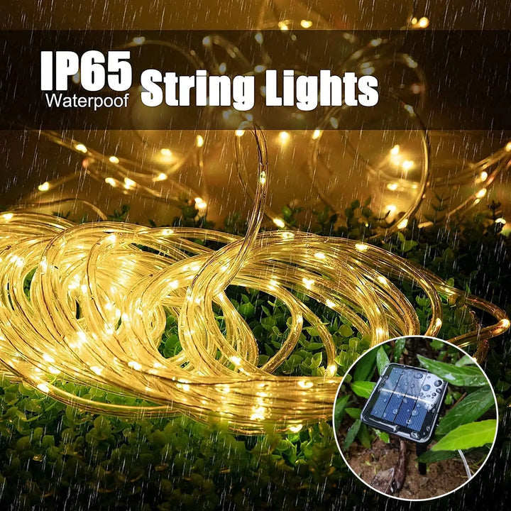 Kalsten | LumiSolar String Lights Outdoor | 7–32 m | Solar Powered & Waterproof | 8 Light Modes | Christmas, Garden & Party Lighting
