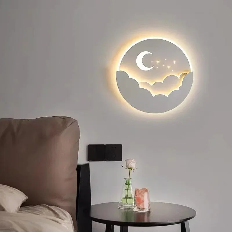 LED wall light with moon and stars | Kalsten