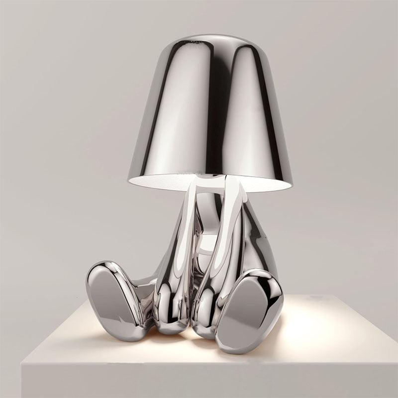 Modern Gold Metal LED Table Lamp | Kalsten