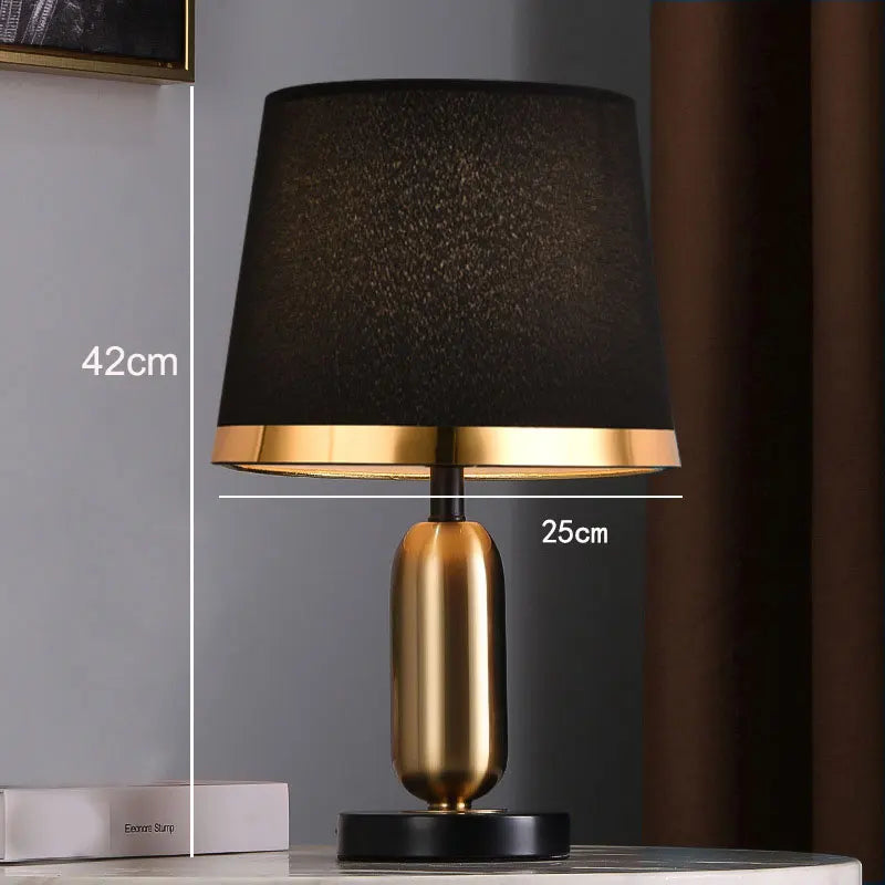 European Retro Bedroom Bedside Table Lamp - Modern American Decorative Lighting Fixture | Kalsten