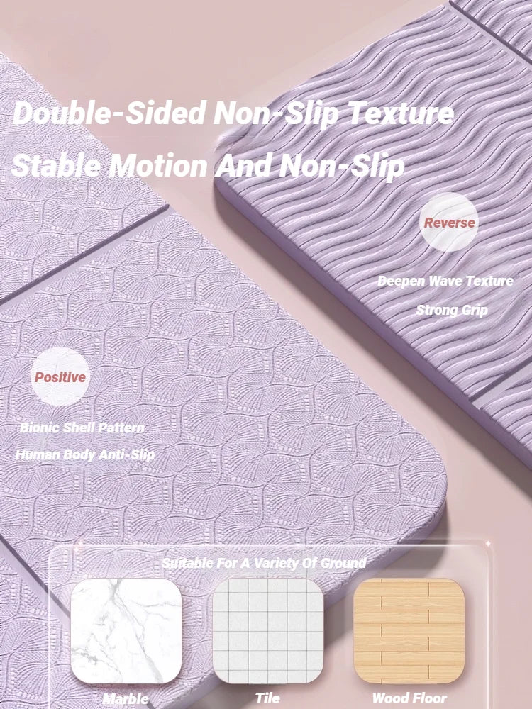 Kalsten | YogaMat FlexFold | Foldable & Lightweight | Double-Sided Non-Slip | Eco-Friendly TPE