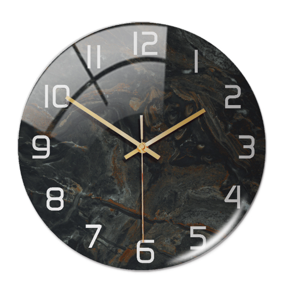 Stylish Marble Wall Clock with Silent Mechanism Kalsten