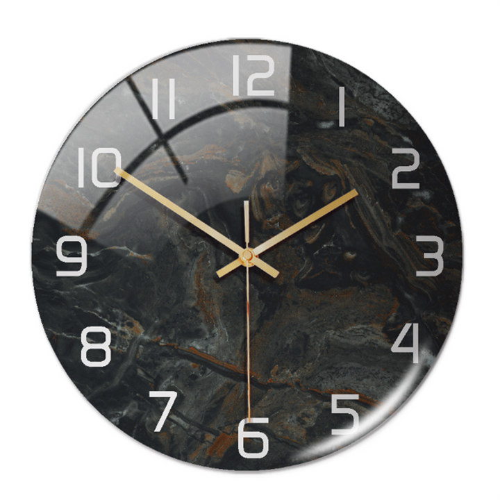 Stylish Marble Wall Clock with Silent Mechanism Kalsten