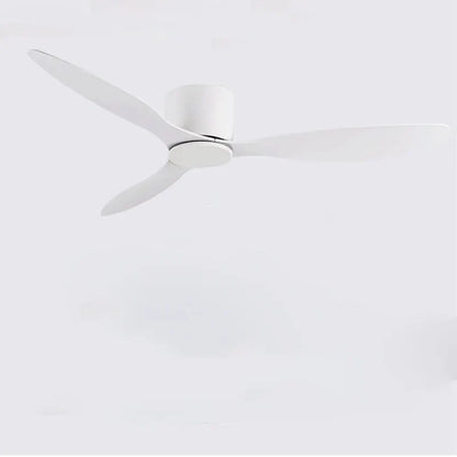 42-52 Inch Ceiling Fans with DC Motor — Remote Control Low Profile Cooling Fans, without Light, white Wood & black Options | Brehn