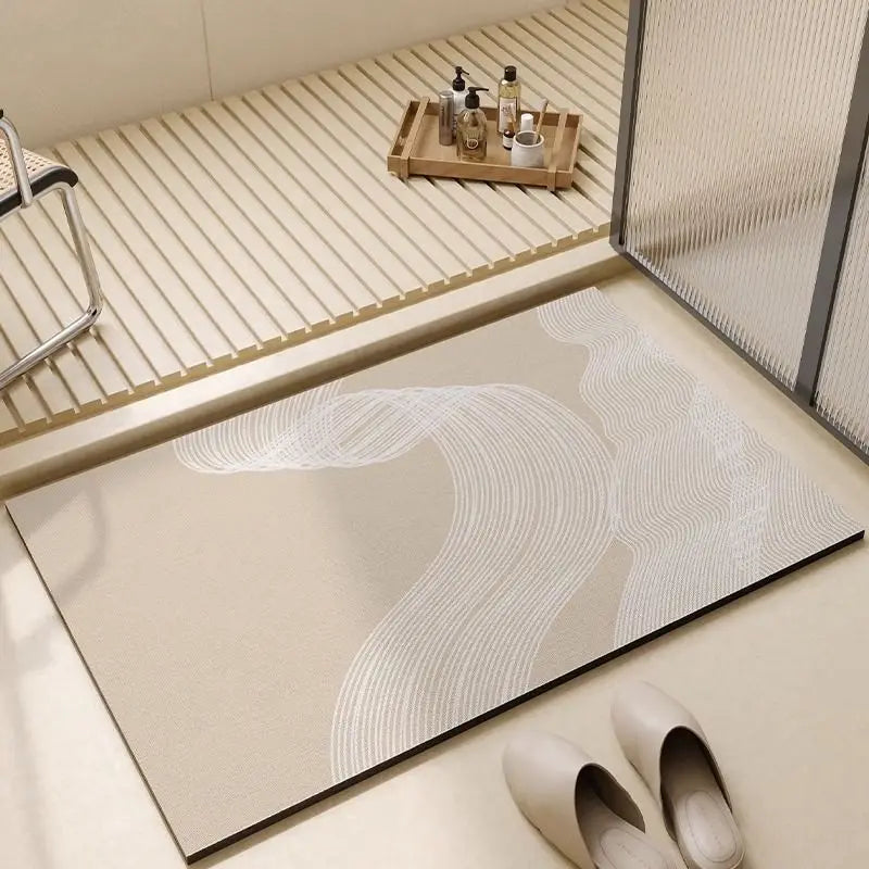 Kalsten | Non-slip Diatomite Bath Mat Kitchen Mat Door Mat Shower Mat