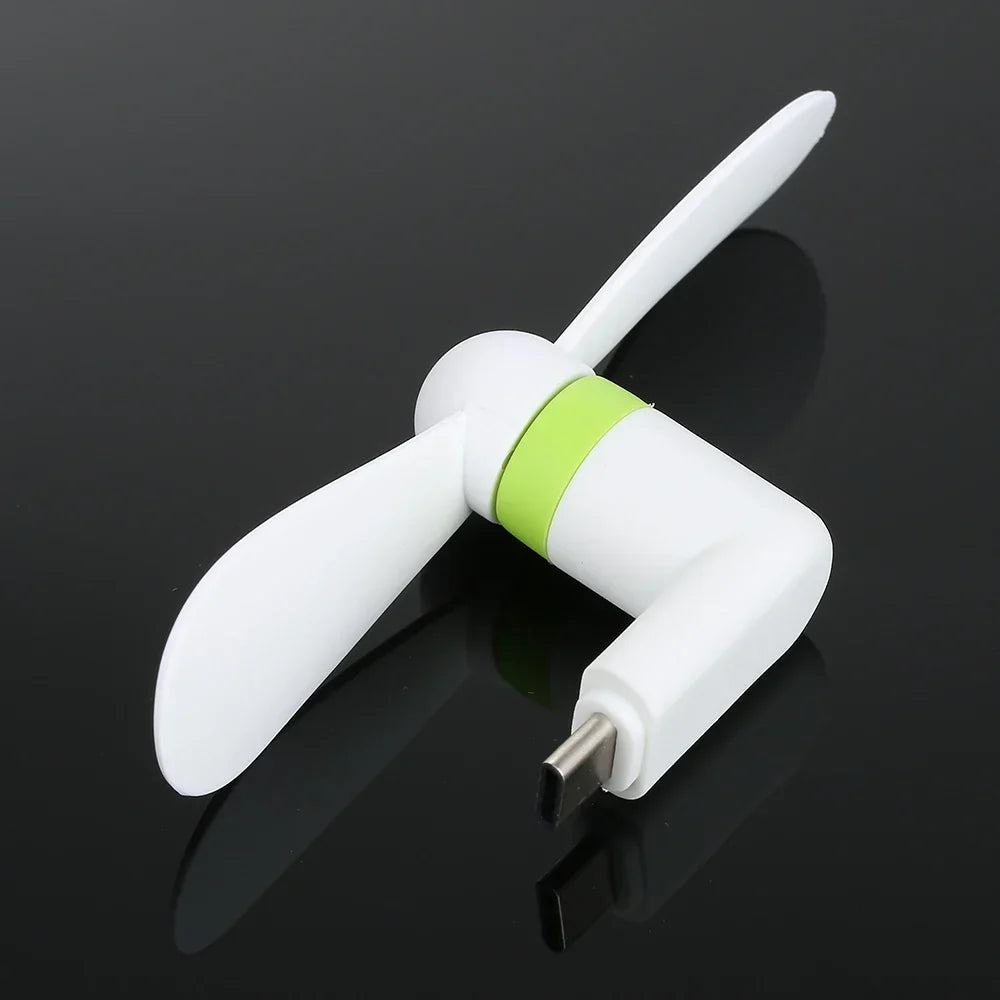 Creative Mini Portable Micro USB Fan - 5V 1W Mobile Phone USB Gadget Fans Tester for Type-C USB-C Cooling Hand Fan | Kalsten