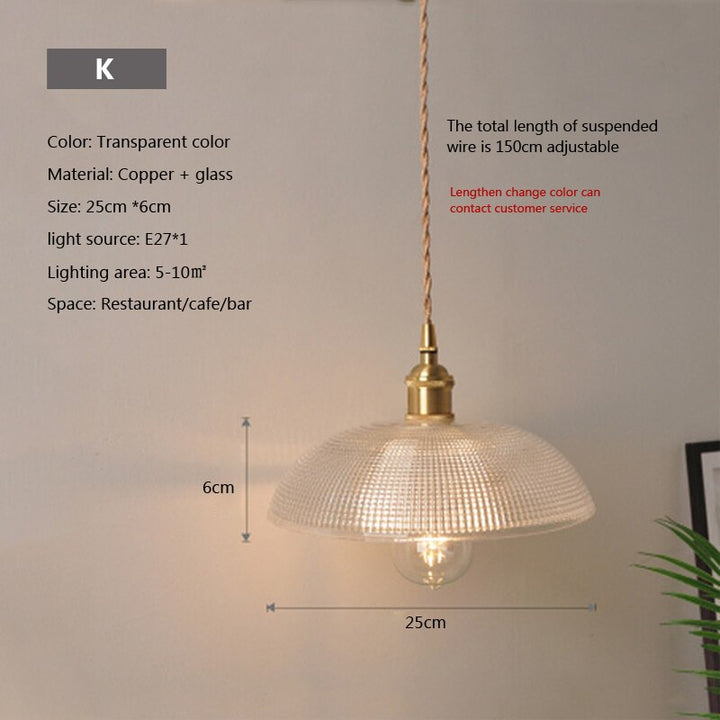 Nordic Brilliance Transparent Glass Pendant Lamp | Kalsten