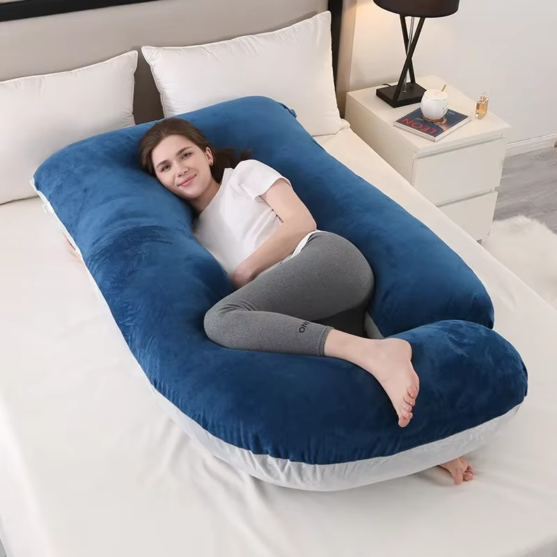 Kalsten | J-Shaped Maternity Support Pillow for Side Sleeping and Breastfeeding
