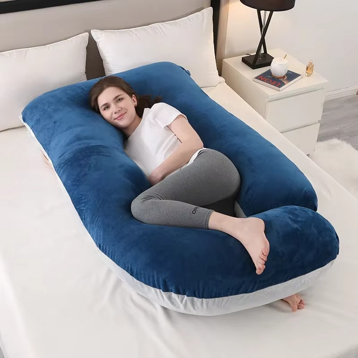 Kalsten | J-Shaped Maternity Support Pillow for Side Sleeping and Breastfeeding