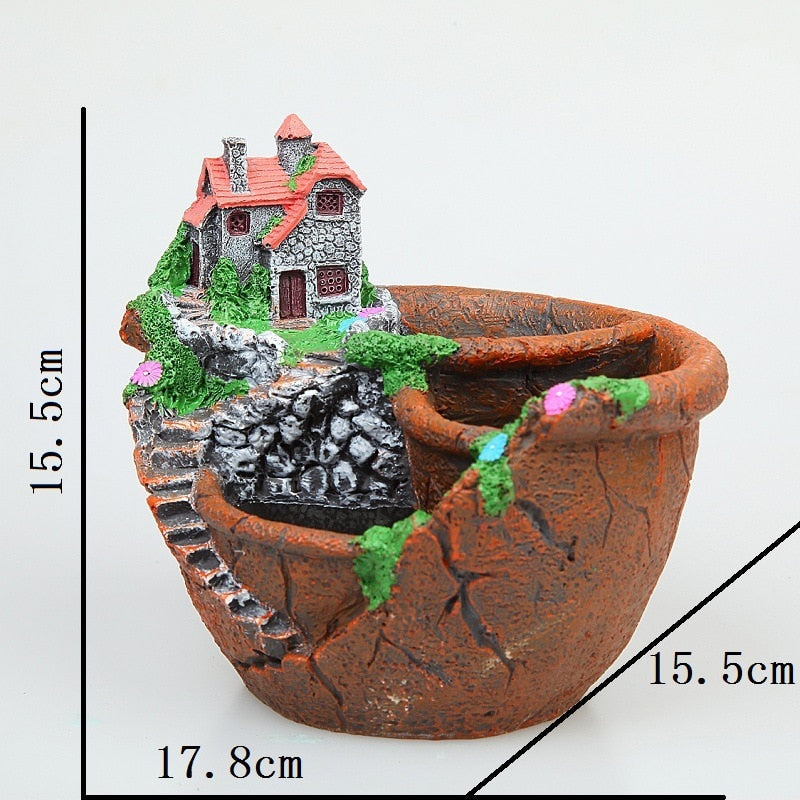 Fairy Garden Flower House Pot Lamp | Kalsten