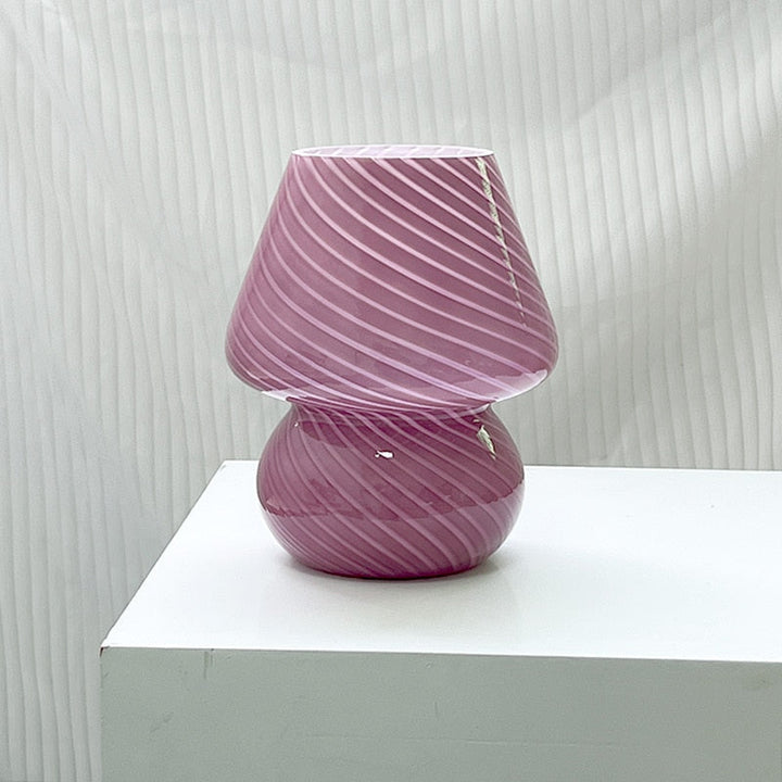 LED Desk Lamp in Mushroom Shape made of Glass | Kalsten