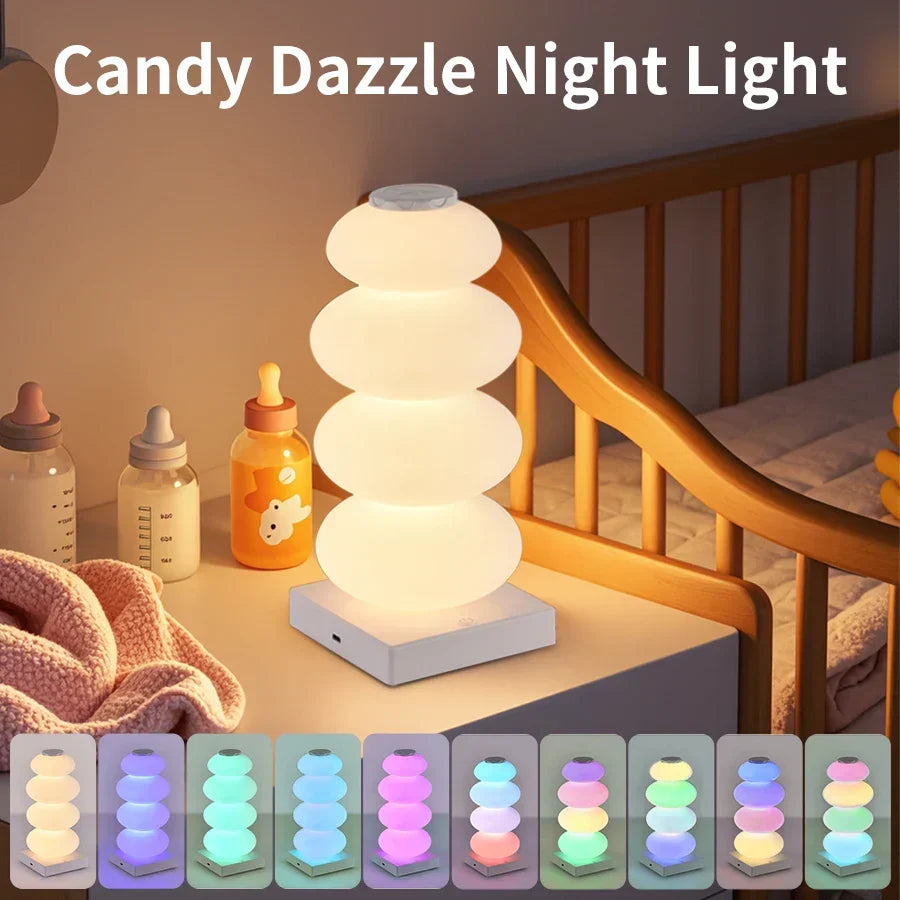 AuraGlow LED table lamp | 16 RGB colors & warm white | Touch dimming | USB operation | 3W | Kalsten