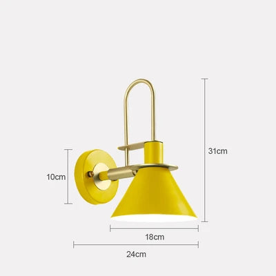 Modern Industrial Iron Wall Lamp – E27 Downlight for Living Room, Bedroom, and Bathroom | Kalsten