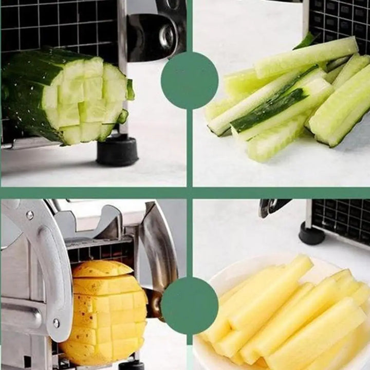 Fritzo Vegetable Cutter - The Stylish Stainless Steel Cutter for Perfect Vegetables Kalsten