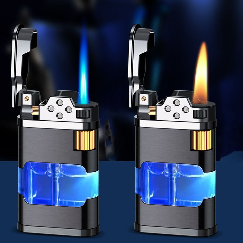 Blue Flame Metal Windproof Gas Lighter | Kalsten