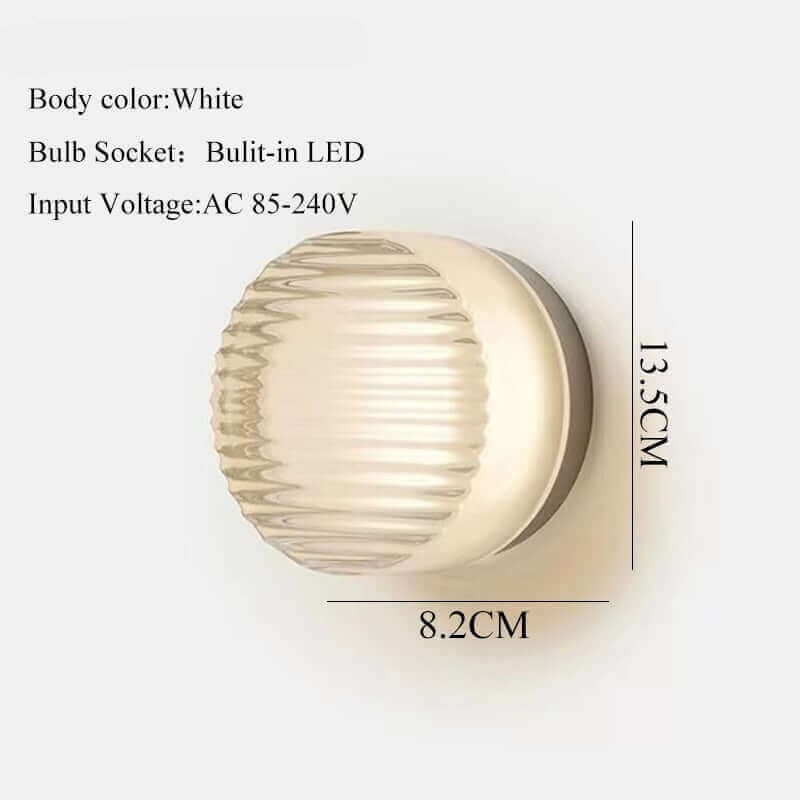 Futuristic and unique solid Plexiglass wall lamp | Kalsten