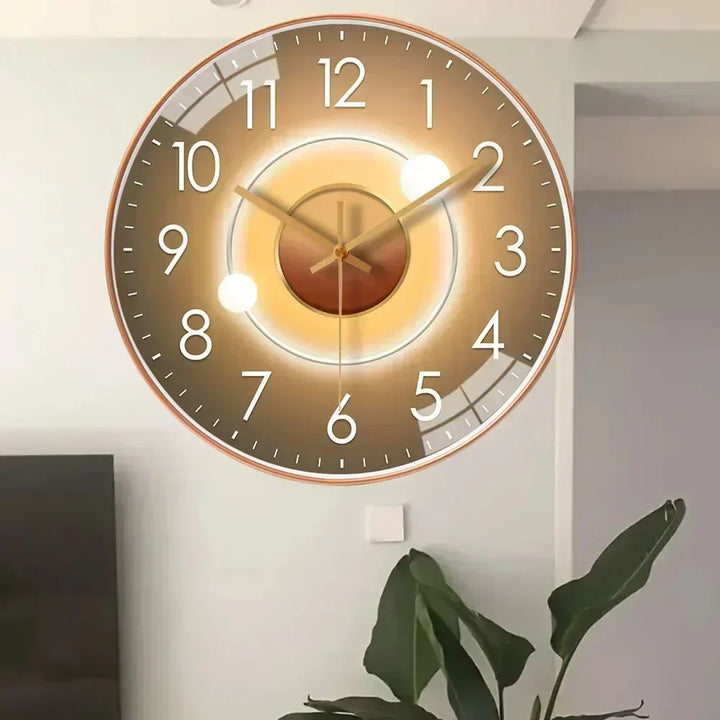 Kalsten | Silent Classic Wall Clock | Non-Ticking Elegant Timepiece for Bedroom & Office