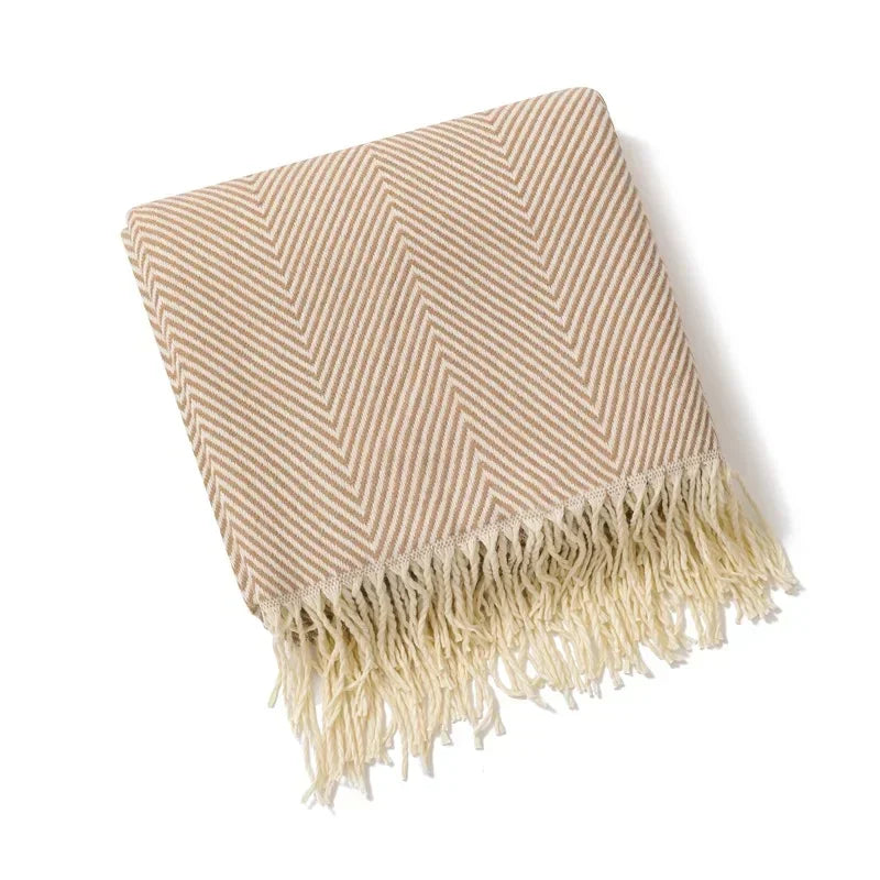 Nordic Striped Throw Sofa Blanket